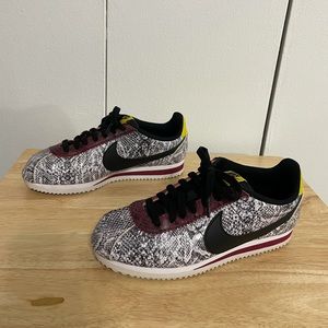 Nike snake skin print cortez